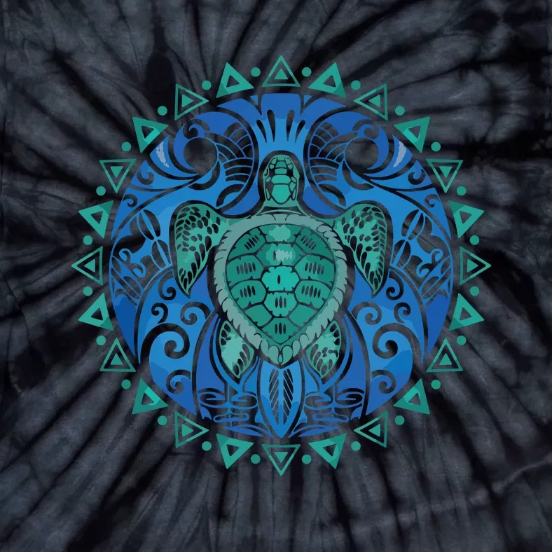 Sea Turtle Tribal Hawaiian Hawaii Turtles Lover Gift Tie-Dye T-Shirt