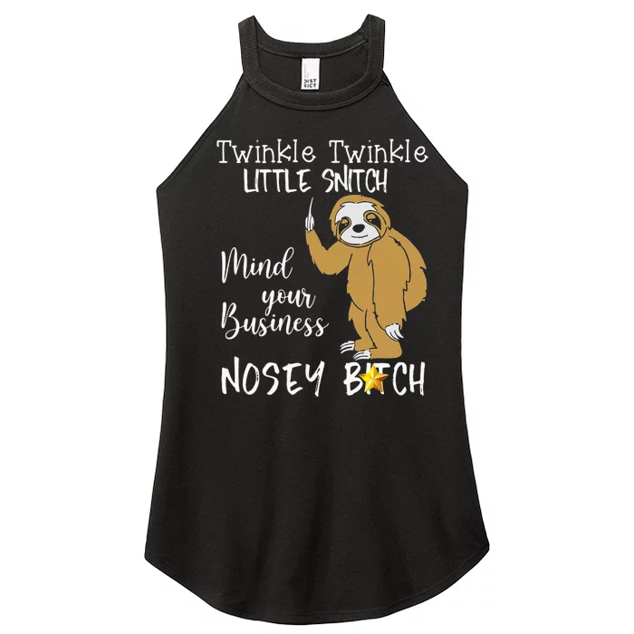 Sloth Twinkle Twinkle Little Snitch Women’s Perfect Tri Rocker Tank