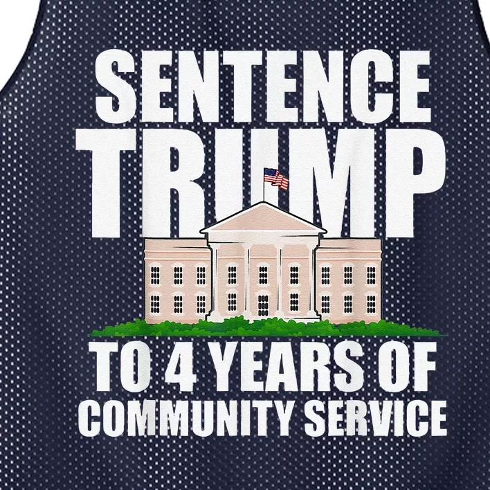 Sentence Trump To 4 Years Of Community Service Mesh Reversible Basketball Jersey Tank