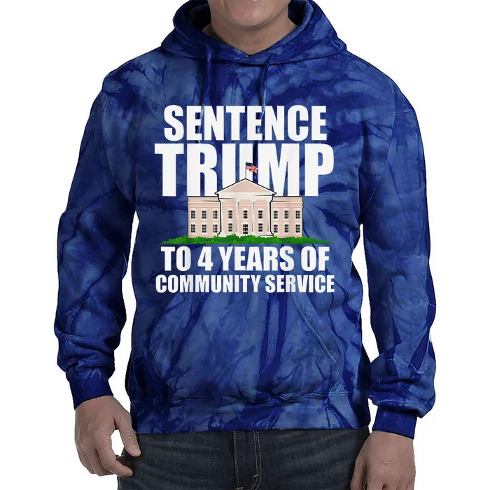 Sentence Trump To 4 Years Of Community Service Tie Dye Hoodie