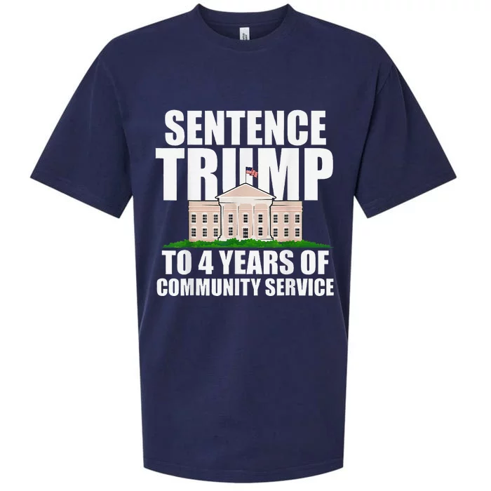 Sentence Trump To 4 Years Of Community Service Sueded Cloud Jersey T-Shirt