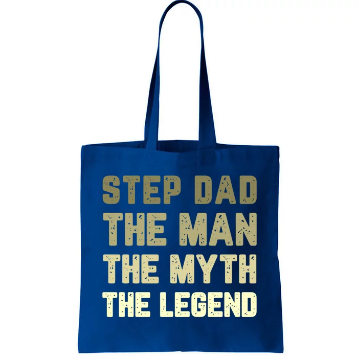 Stepgiftdad The The Myth The Legend Retro Vintage Stepdad Gift Tote Bag