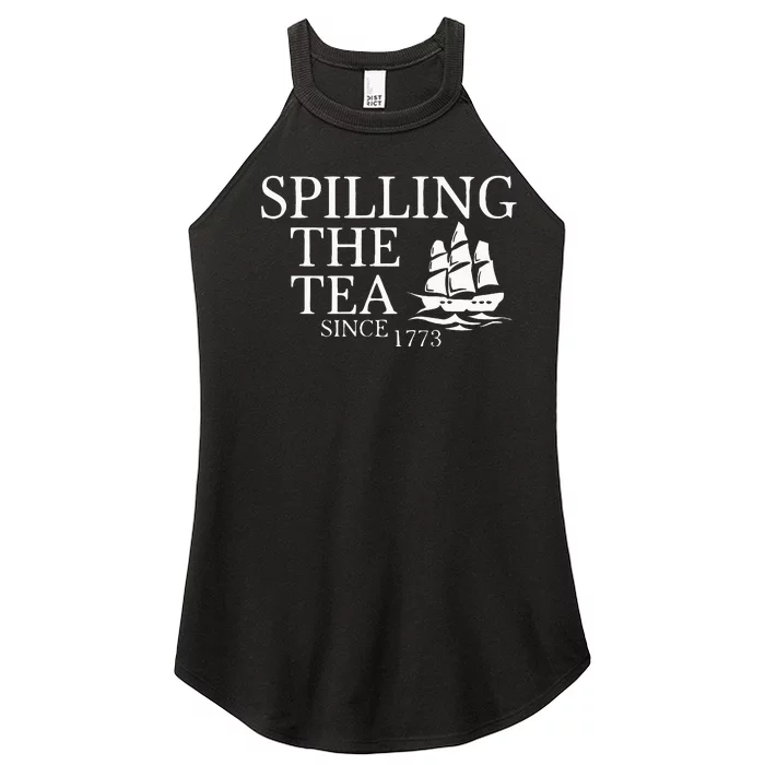 Spilling The Tea Since 1773 Women’s Perfect Tri Rocker Tank