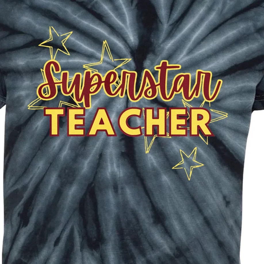 Superstar Teacher Teacher Back To School Kids Tie-Dye T-Shirt