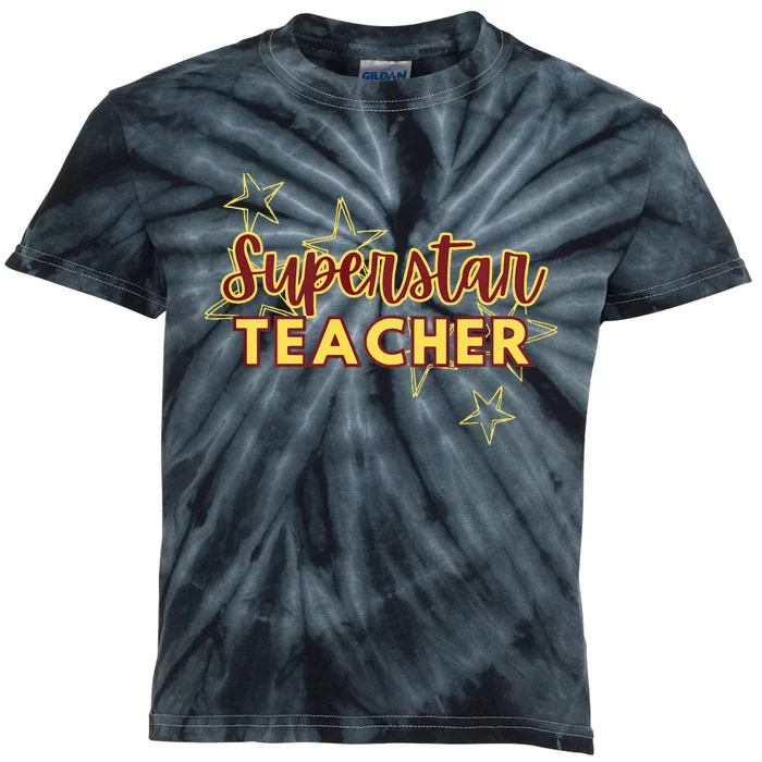 Superstar Teacher Teacher Back To School Kids Tie-Dye T-Shirt