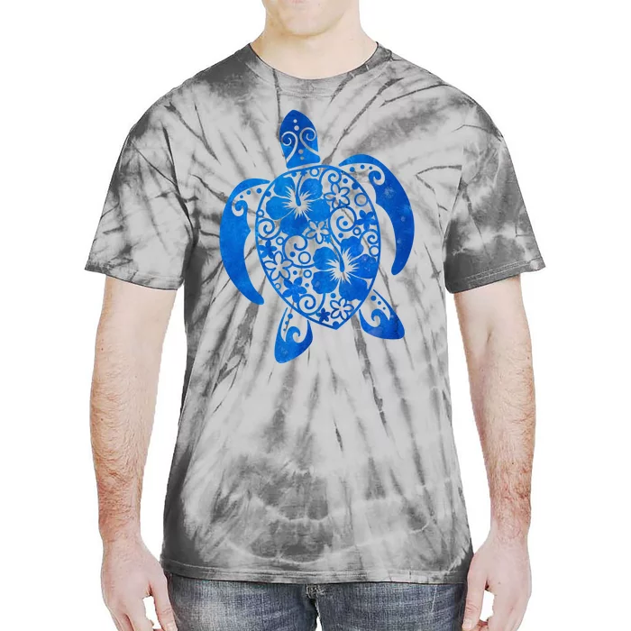 Summer Tropical Turtle Tie-Dye T-Shirt