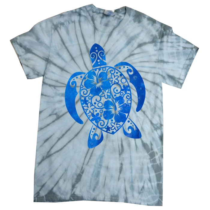 Summer Tropical Turtle Tie-Dye T-Shirt