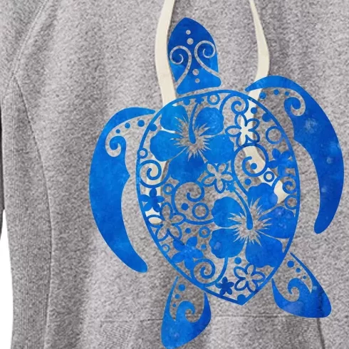 Summer Tropical Turtle Women's Fleece Hoodie