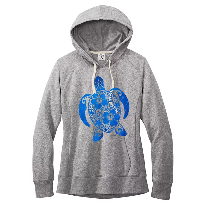 Summer Tropical Turtle Women's Fleece Hoodie