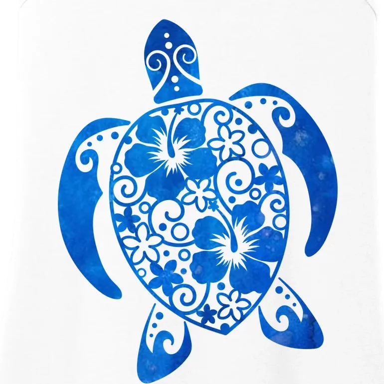 Summer Tropical Turtle Ladies Essential Tank