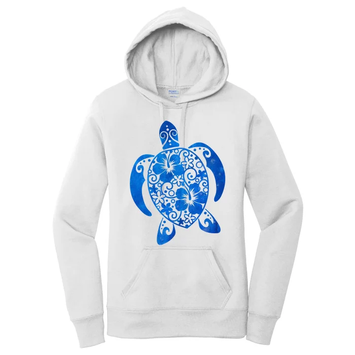 Summer Tropical Turtle Women's Pullover Hoodie