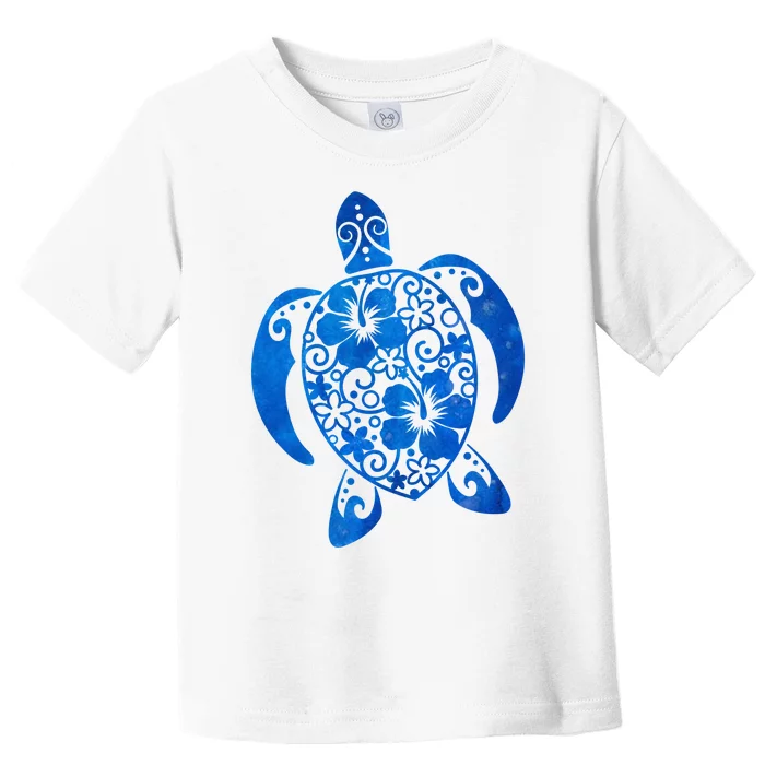 Summer Tropical Turtle Toddler T-Shirt