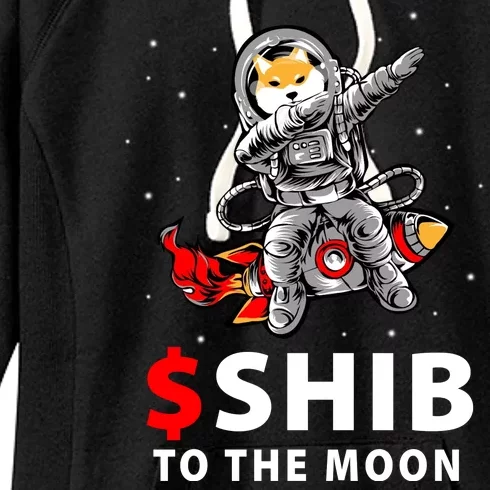 Shib To The Moon Shiba Inu Coin Crypto Women's Fleece Hoodie