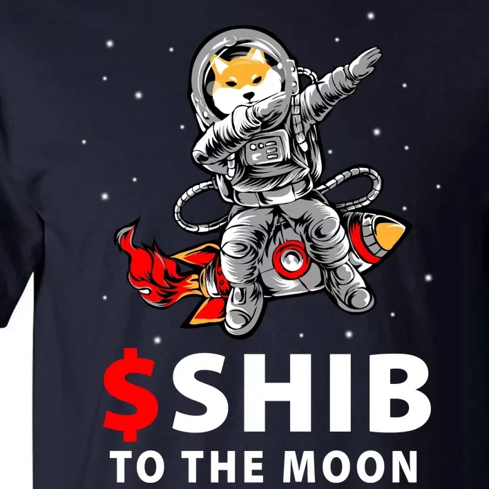 Shib To The Moon Shiba Inu Coin Crypto Tall T-Shirt