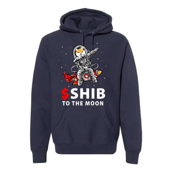 Shib To The Moon Shiba Inu Coin Crypto Premium Hoodie