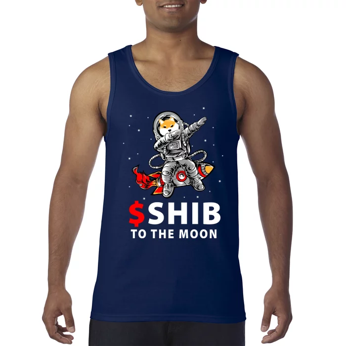 Shib To The Moon Shiba Inu Coin Crypto Tank Top