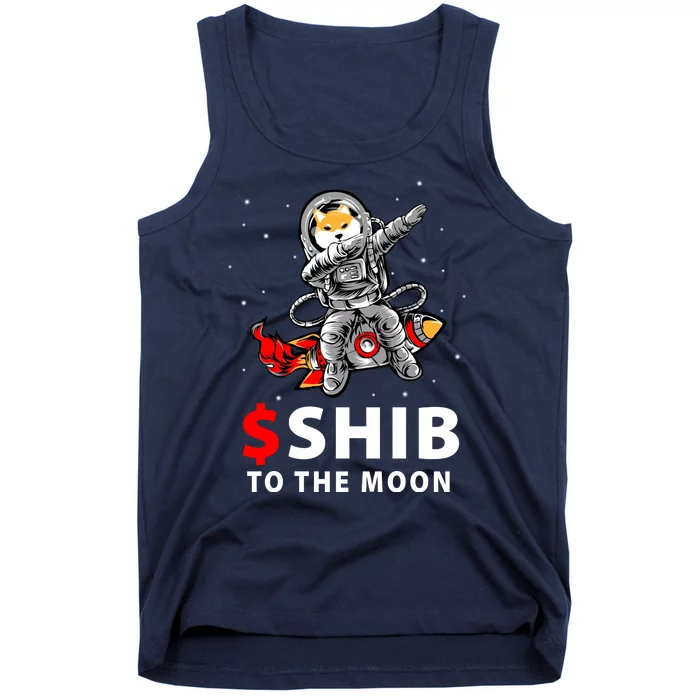 Shib To The Moon Shiba Inu Coin Crypto Tank Top