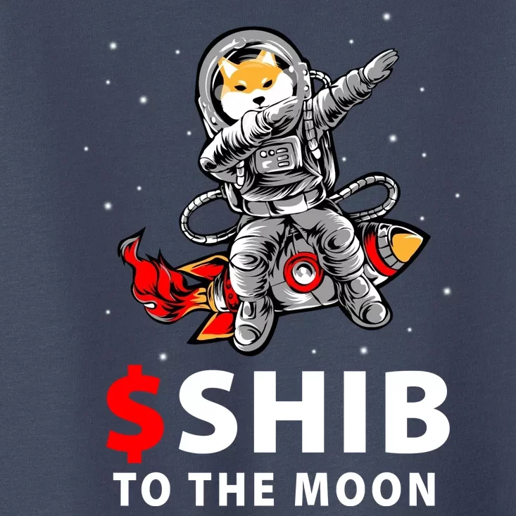 Shib To The Moon Shiba Inu Coin Crypto Toddler T-Shirt