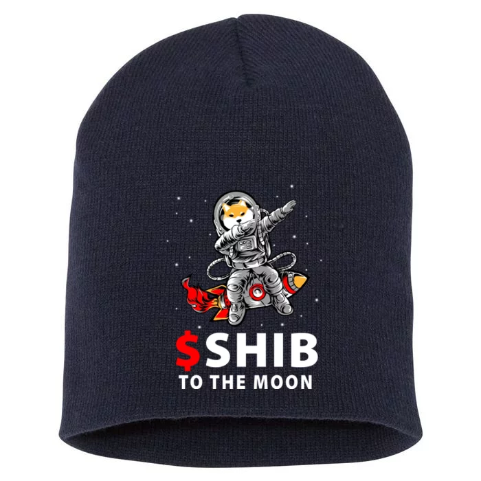 Shib To The Moon Shiba Inu Coin Crypto Short Acrylic Beanie