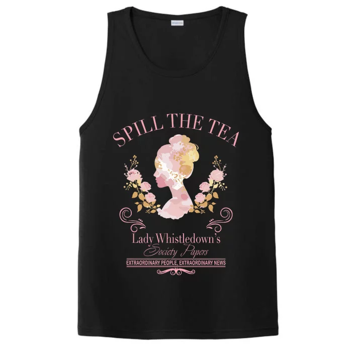 Spill The Tea Lady WhistledownS Performance Tank