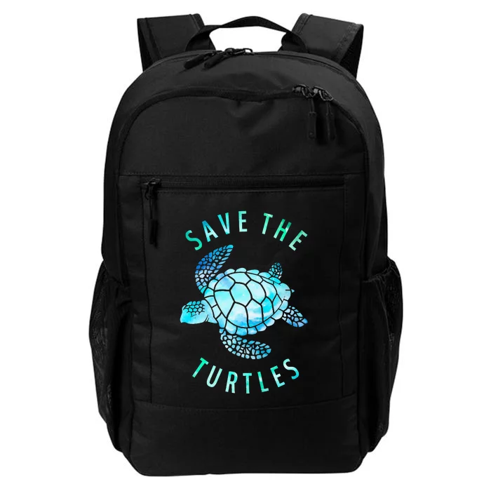 Save The Turtles Sea Turtle Tie Dye Ocean Wildlife Earth Day Daily Commute Backpack