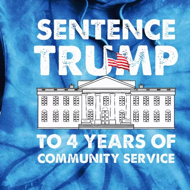 Sentence Trump To 4 Years Of Community Service Tie Dye Hoodie