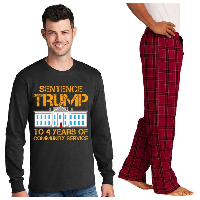 Sentence Trump To 4 Years Of Community Service Long Sleeve Pajama Set