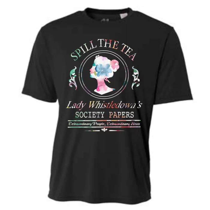 Spill The Tea Lady Whistledown Society Papers Cooling Performance Crew T-Shirt