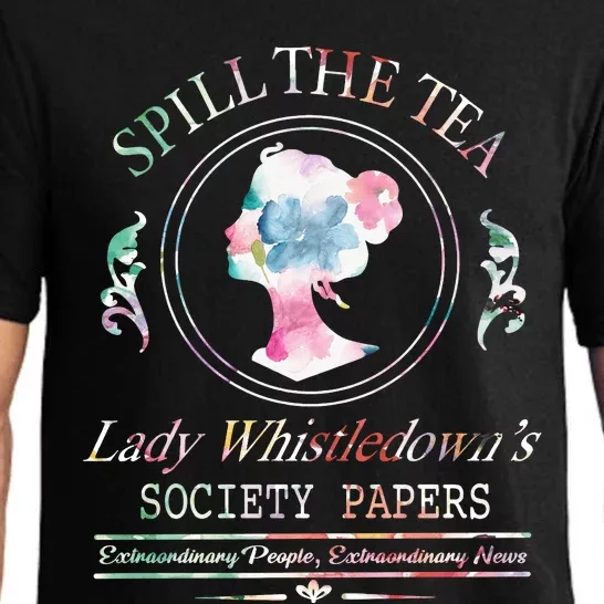 Spill The Tea Lady Whistledown Society Papers Pajama Set