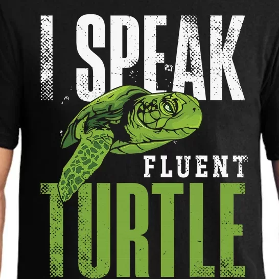 Sea Turtle Tortoise I Speak Fluent Turtle Pajama Set