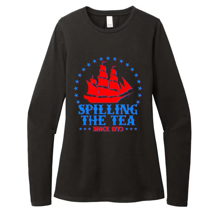 Spilling The Tea Since 1773 Boston Tea Party Womens CVC Long Sleeve Shirt