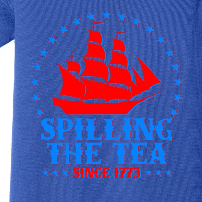 Spilling The Tea Since 1773 Boston Tea Party Baby Bodysuit