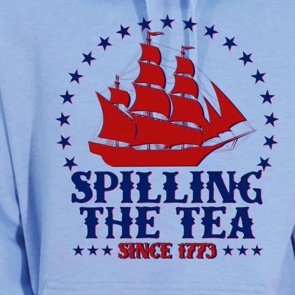 Spilling The Tea Since 1773 Boston Tea Party Unisex Surf Hoodie