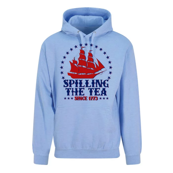 Spilling The Tea Since 1773 Boston Tea Party Unisex Surf Hoodie