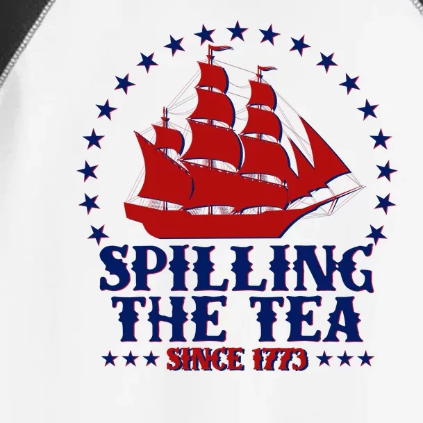 Spilling The Tea Since 1773 Boston Tea Party Toddler Fine Jersey T-Shirt