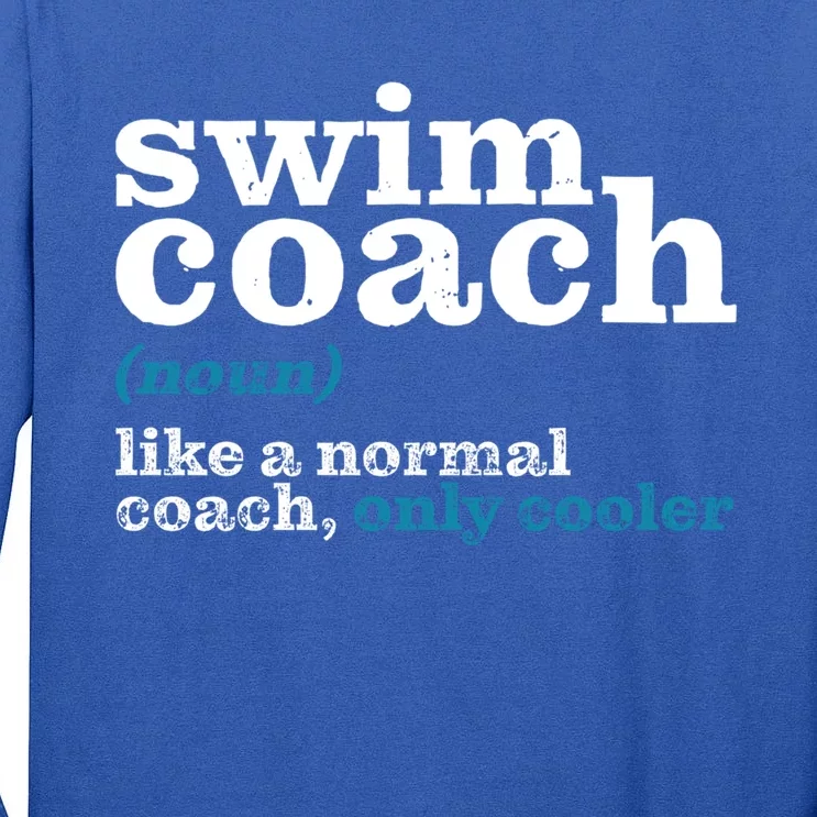 Swim Teacher Thank You Teacher Gift Tall Long Sleeve T-Shirt