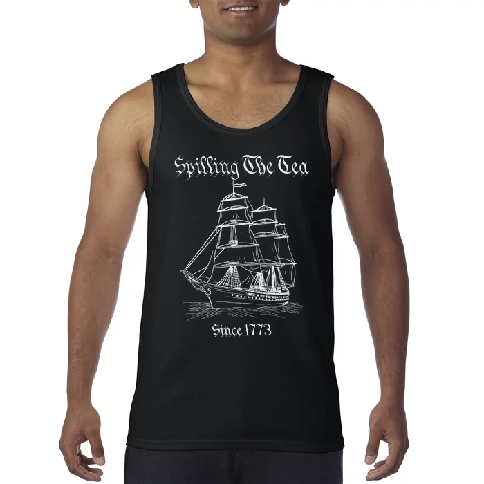 Spilling The Tea 4th Of July We The People Tank Top