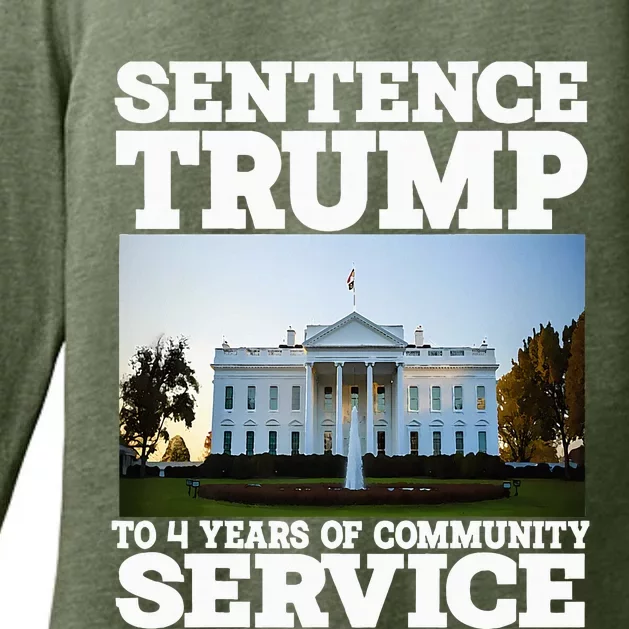 Sentence Trump To 4 Years Of Community Service White House Womens CVC Long Sleeve Shirt