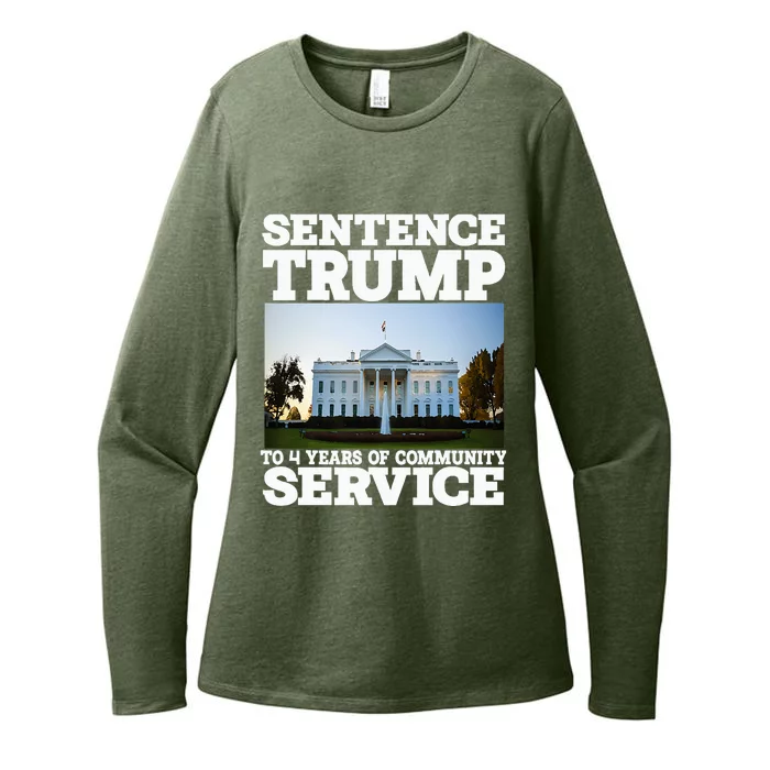 Sentence Trump To 4 Years Of Community Service White House Womens CVC Long Sleeve Shirt