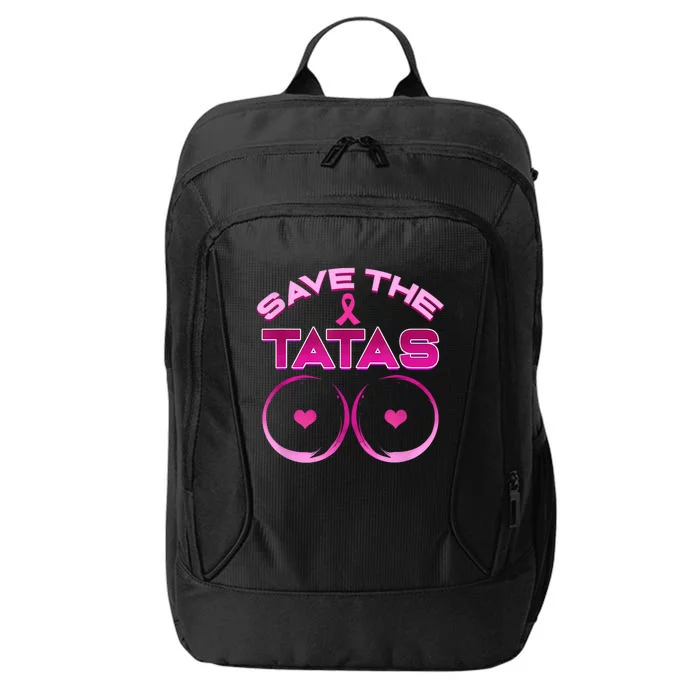 Save The Tatas Pink Ribbon City Backpack