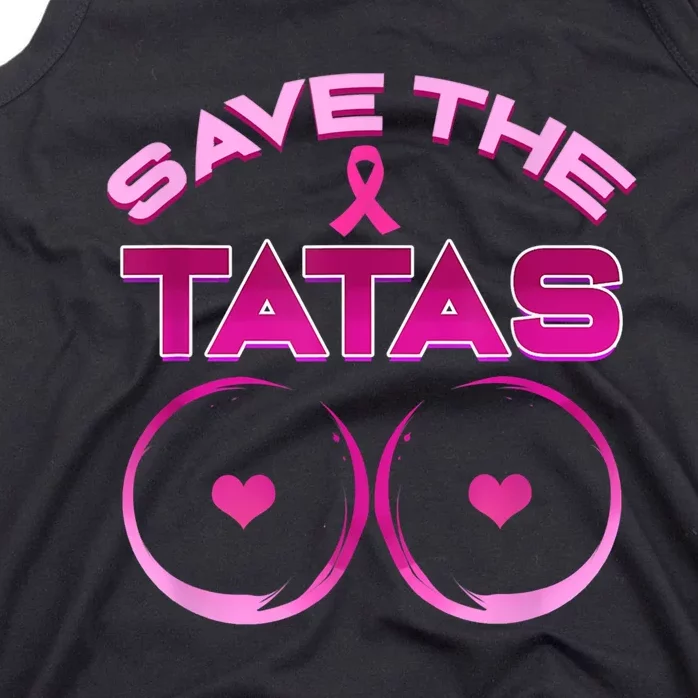 Save The Tatas Pink Ribbon Tank Top