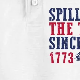 Spilling The Tea Since 1773 4th Of July Republican Patriotic Dry Zone Grid Performance Polo