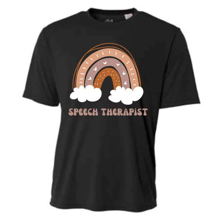 Speech Therapist Therapy Boho Rainbow Cute 'S Meaningful Gift Cooling Performance Crew T-Shirt