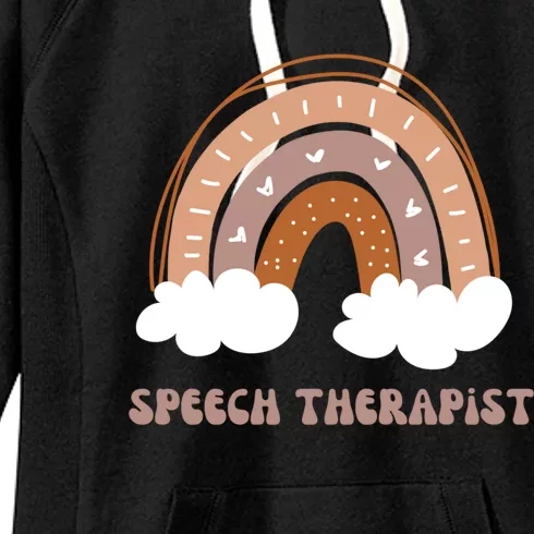 Speech Therapist Therapy Boho Rainbow Cute 'S Meaningful Gift Women's Fleece Hoodie