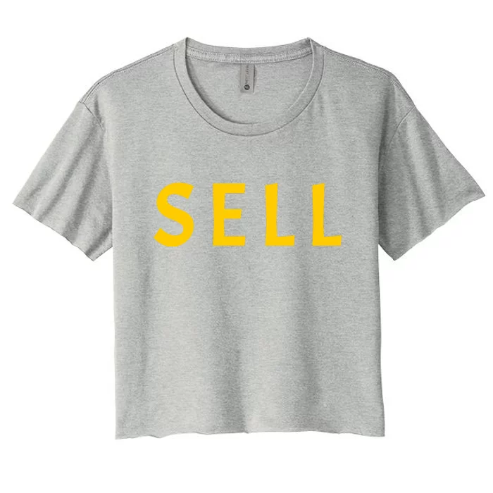 Sell The Team Reverse Boycott Oakland Baseball Women's Crop Top Tee