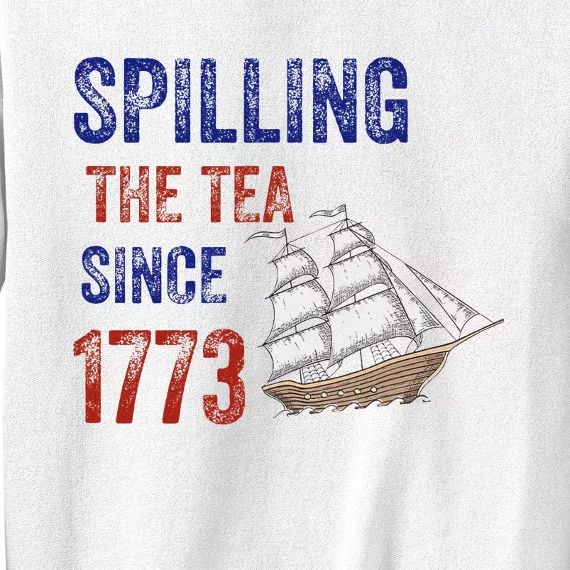 Spilling The Tea Historical Humor Design Sweatshirt