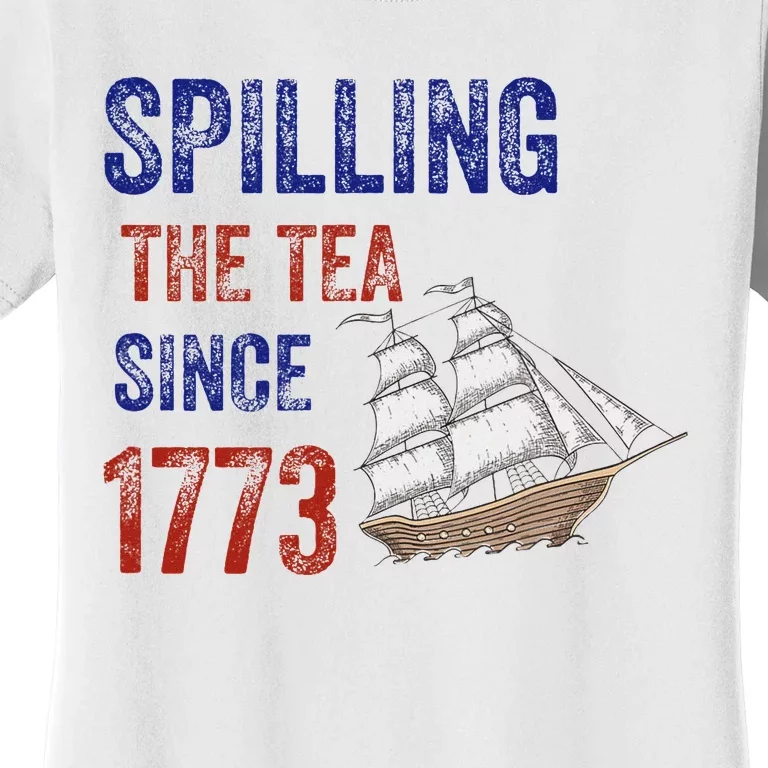 Spilling The Tea Historical Humor Design Women's T-Shirt