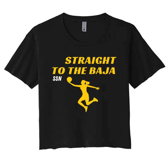 Straight To The Baja Ssn Women's Crop Top Tee