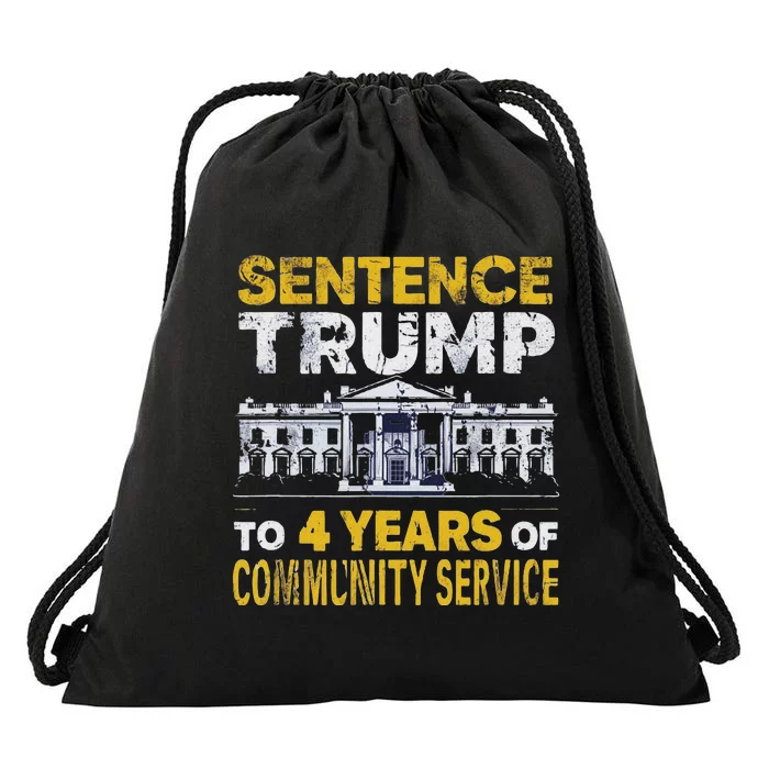 Sentence Trump To 4 Years Of Community Service Drawstring Bag