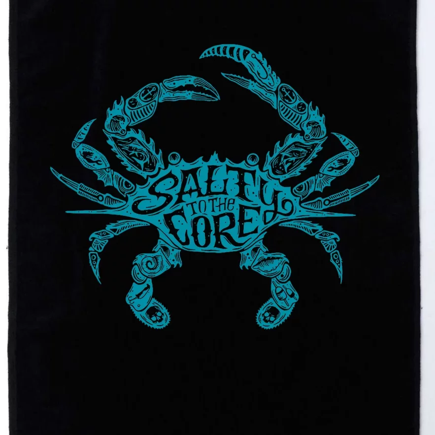 Salty To The Core Crab Platinum Collection Golf Towel